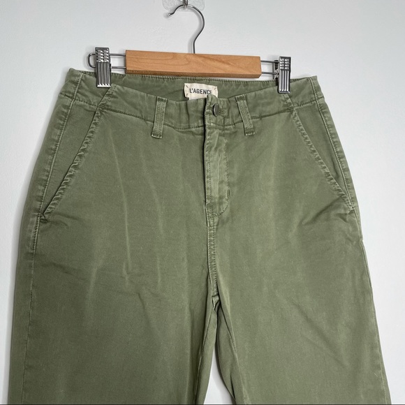 L'agence Ankle Skinny Jeans Olive Green Size 25 - Picture 3 of 8